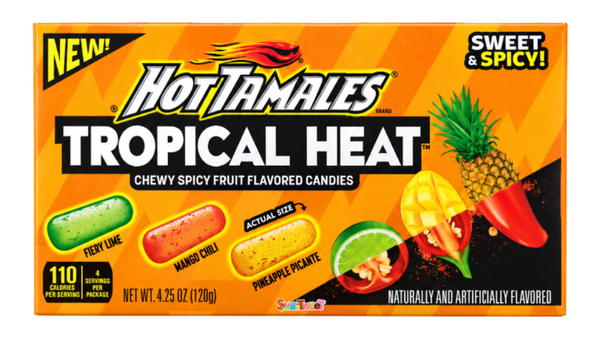 סוכריות גומי חריפות HOT TAMALS בטעמי פירות טרופיים