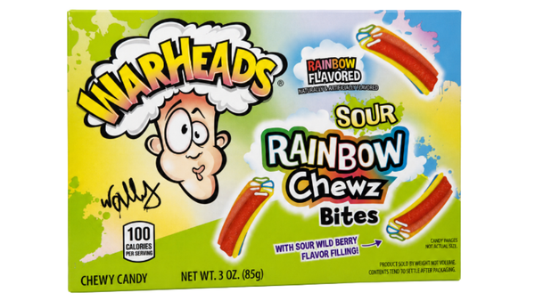 סוכריות גומי חמוצות WARHEADS rainbow chewz