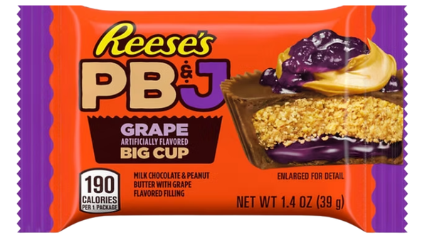 שוקולד Reese's חמאת בוטנים וריבת ענבים