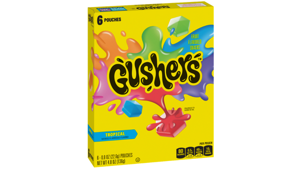 מארז גומי GUSHERS בטעמי פירות טרופיים