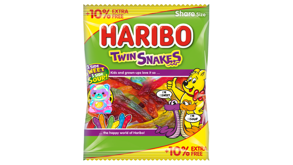 גומי HARIBO נחשים תאומים Twin Snakes