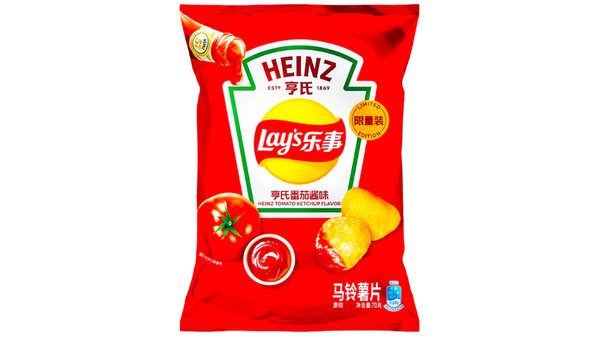 צ'יפס Lays בטעם קטשופ עגבניות
