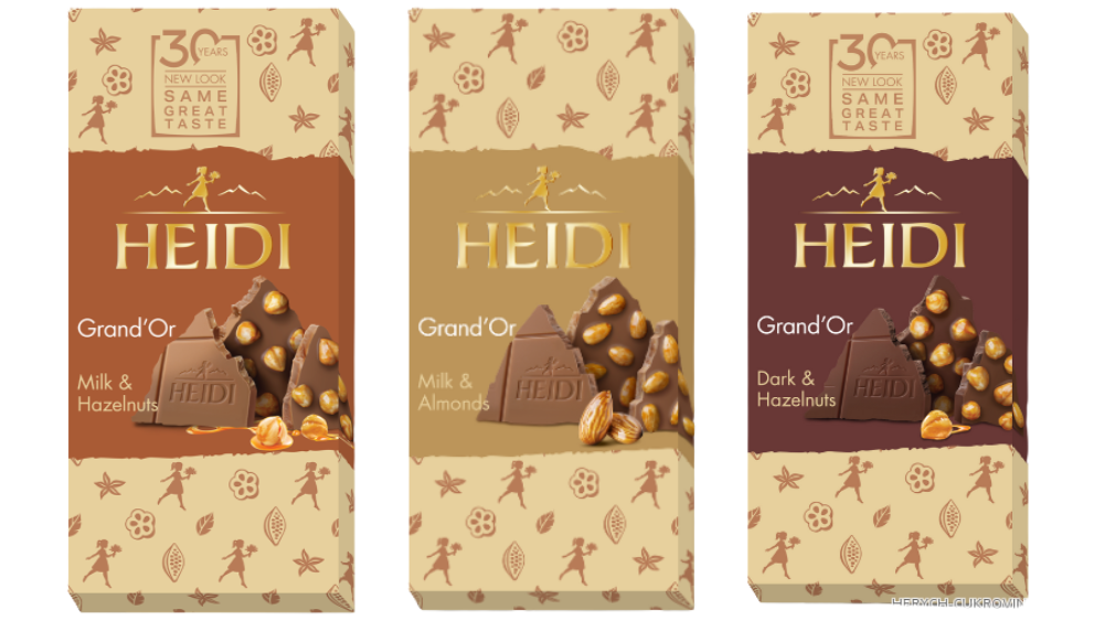טבלאות שוקולד HEIDI Grand'Or