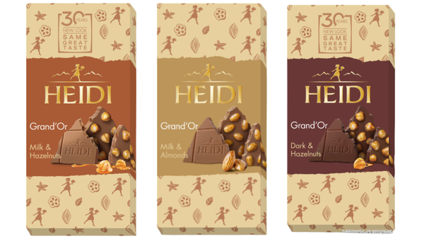 טבלאות שוקולד HEIDI Grand'Or