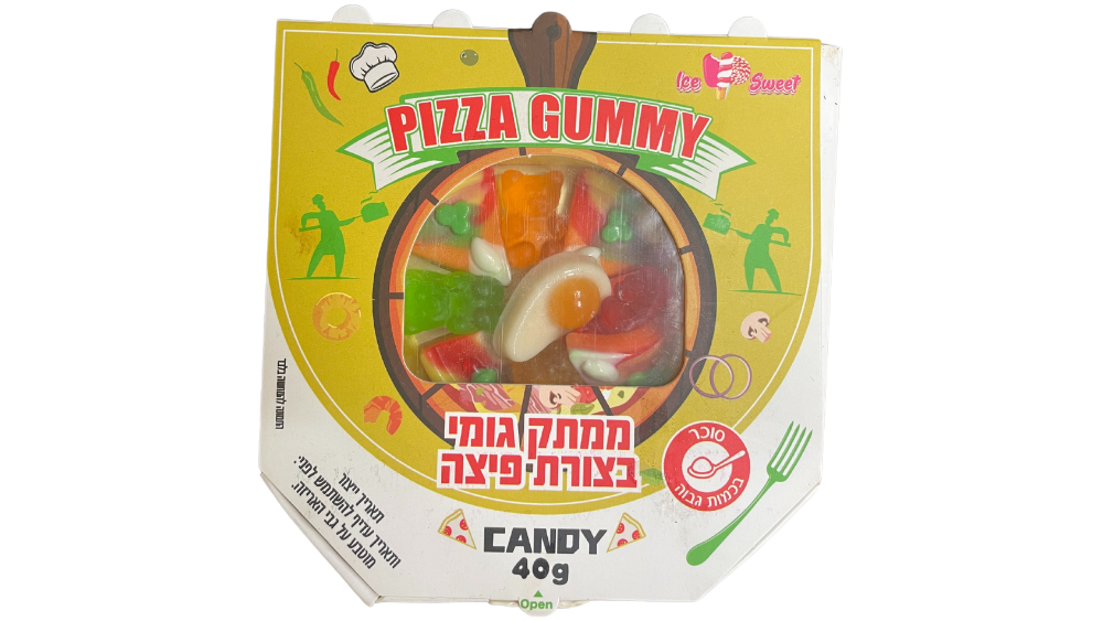 גומי בצורת פיצה עם הפתעות Ice Sweet