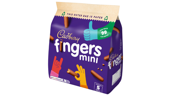 מארז מיני אצבעות שוקולד חלב Cadbury