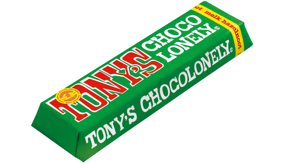 אצבע שוקולד TONY'S - שוקולד חלב עם שקדים