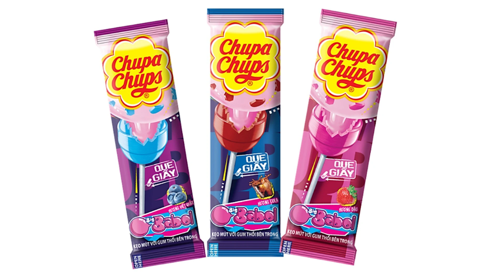 סוכריה על מקל CHUPA CHUPS עם מסטיק