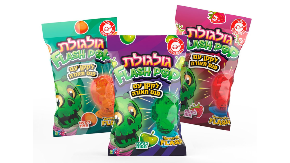 סוכריית גולגולת FLASH POP – Sweetweet