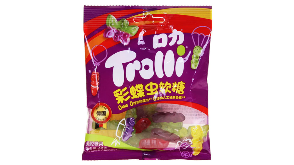 גומי פרפרים וזחלים Trolli