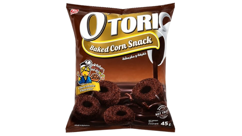 חטיף תירס אפוי בטעם שוקולד O'TORI