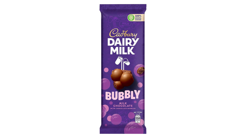 טבלת שוקולד אוורירי Cadbury BUBBLY