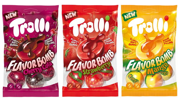 סוכריות גומי Trolli עם מילוי נוזלי חמוץ