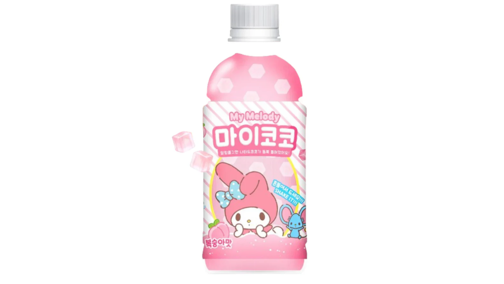 משקה עם קוביות קוקוס My Melody בטעם אפרסק