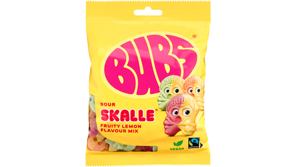 גומי שוודי BUBS בטעם מיקס פירות ולימון חמוץ