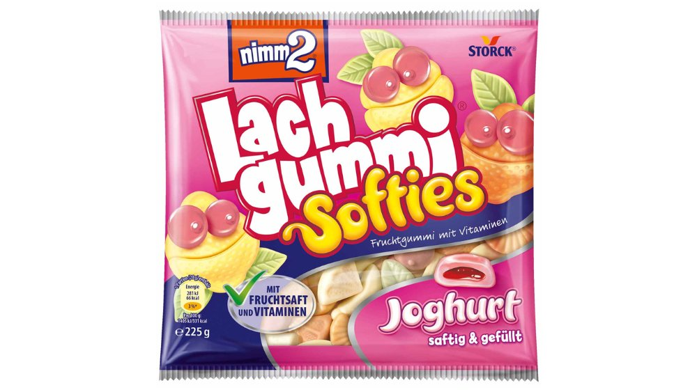 גומי nimm2 מגרמניה - Lach gummi Softies Joghurt - בטעמי יוגורט ופירות
