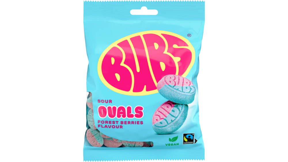 גומי שוודי BUBS בטעם פירות יער חמוץ