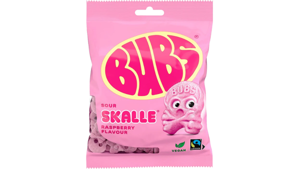 גומי שוודי BUBS בטעם פטל חמוץ