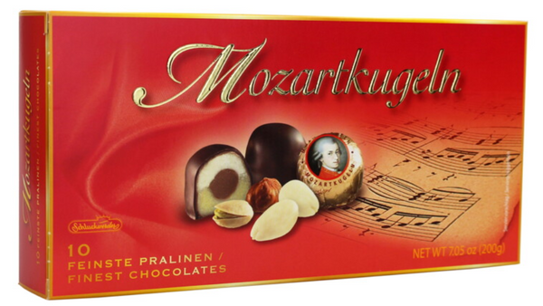 מרציפן מצופה שוקולד Mozartkugeln