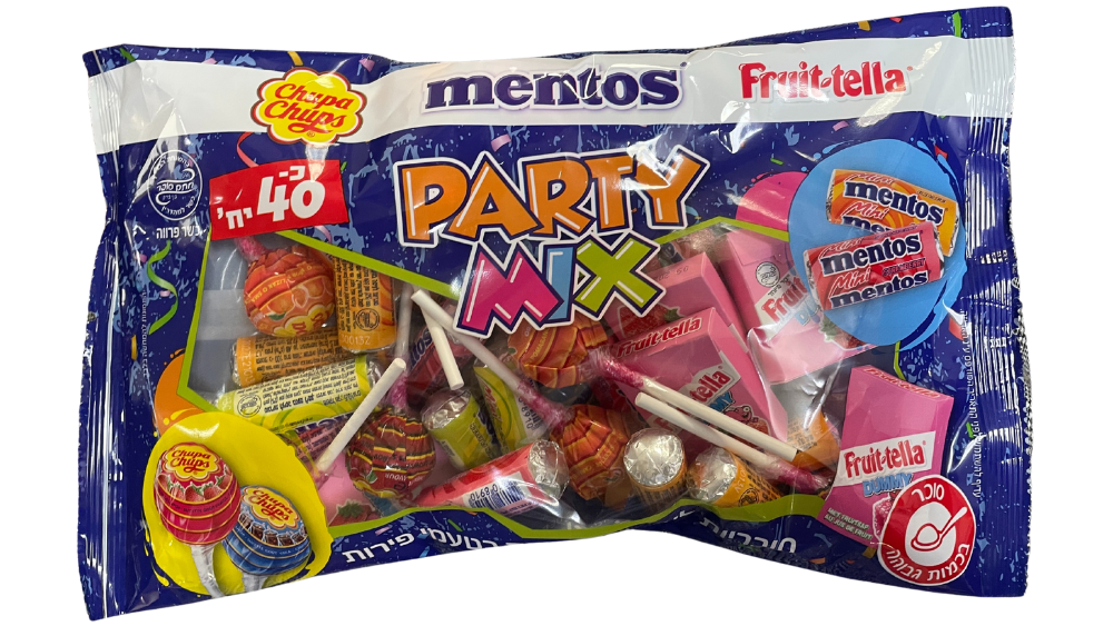 מארז PARTY MIX של Fruit-ella, מנטוס וצ'ופה צ'ופס