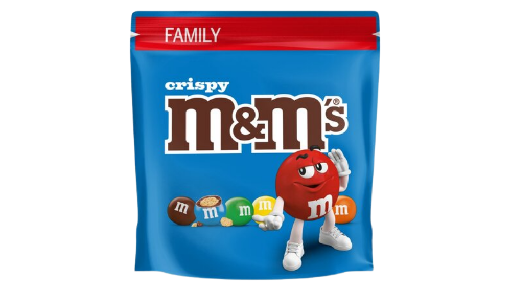 שקית גדולה סוכריות m&m's קריספי