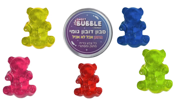 סבון דובון גומי במרקם ג’לי
