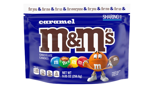 סוכריות m&m's בטעם קרמל
