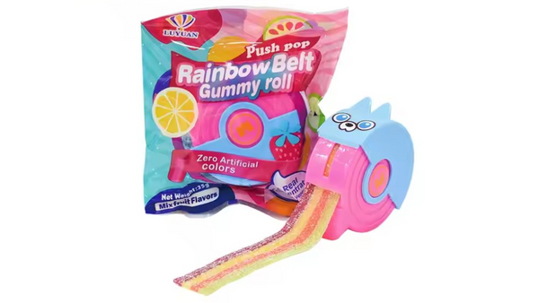 רולר שטיח בטעמי פירות PUSH POP RAINBOW BELT