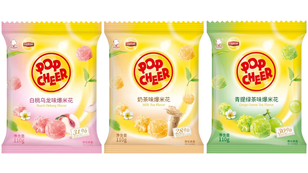 פופקורן POP CHEER בטעמי תה Lipton