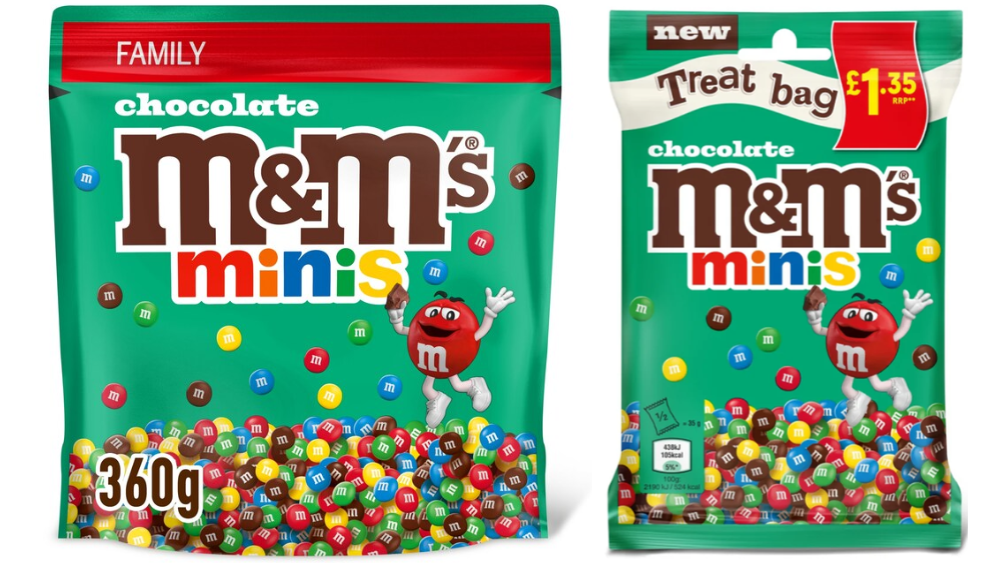 מיני סוכריות m&m's