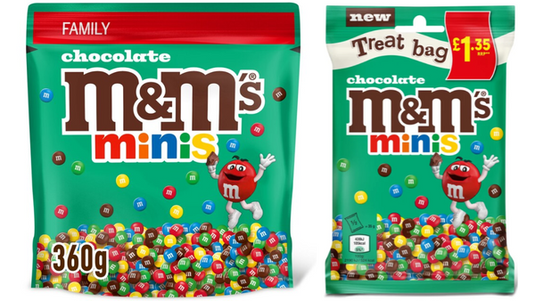 מיני סוכריות m&m's