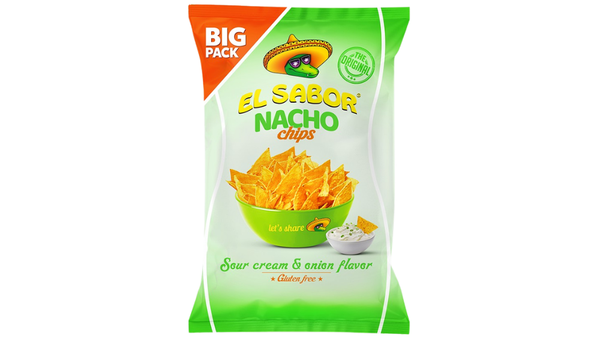 חטיף נאצ'וס בטעם שמנת ובצל EL SABOR