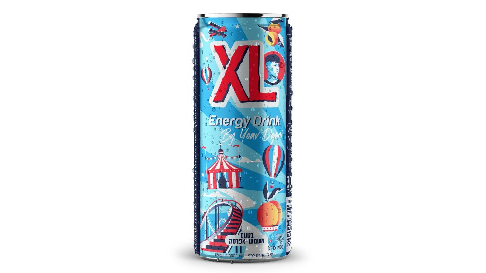 פחית XL מטורפת של יואב דגני בטעם משמש-אפרסק