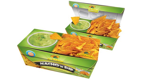 מארז נאצ'וס מלוח ומטבל גוואקמולי EL SABOR