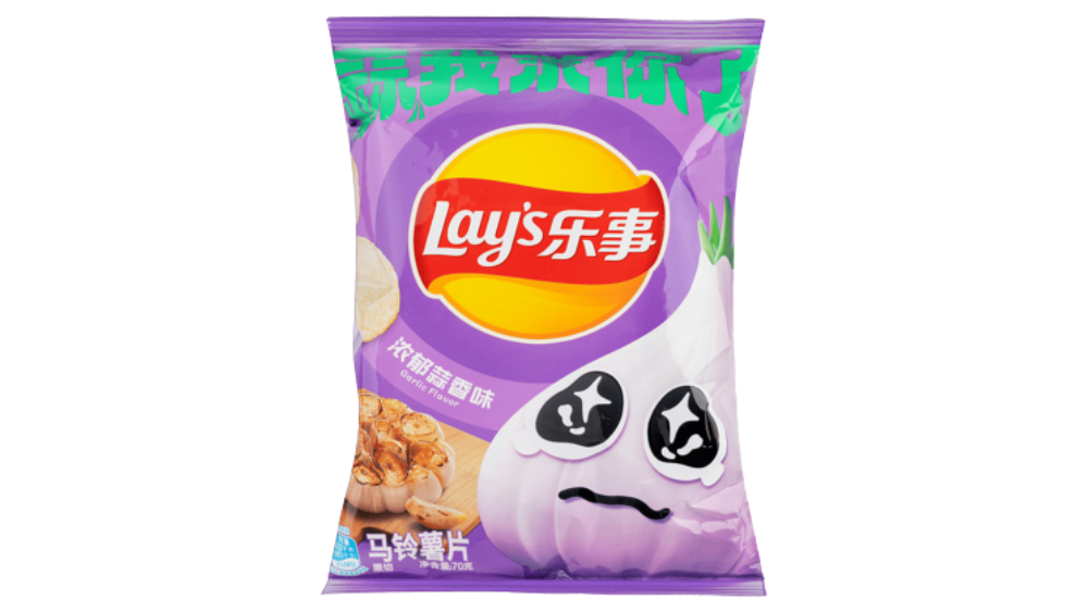 תפוצ'יפס Lays בטעם שום (חזק)