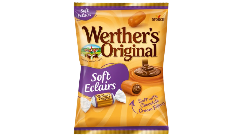 סוכריות טופי קרמל במילוי קרם שוקולד Werther's Original