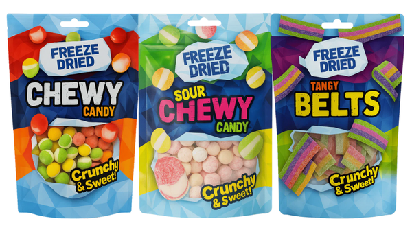גומי מיובש בהקפאה בטעמי פירות Ice Sweet