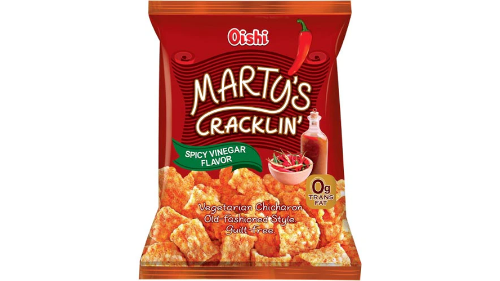 חטיף בטעם חומץ חריף Marty's Cracklin'