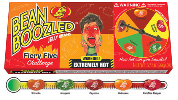 אתגר הסוכריות המגעילות Jelly Belly הגרסה החריפה