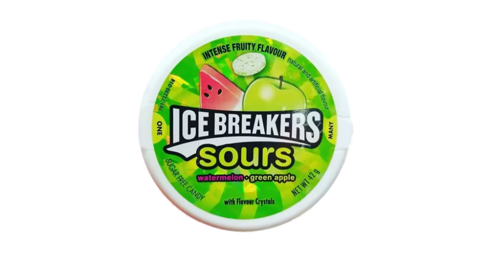 סוכריות חמוצות - Ice Breakers בטעם אבטיח