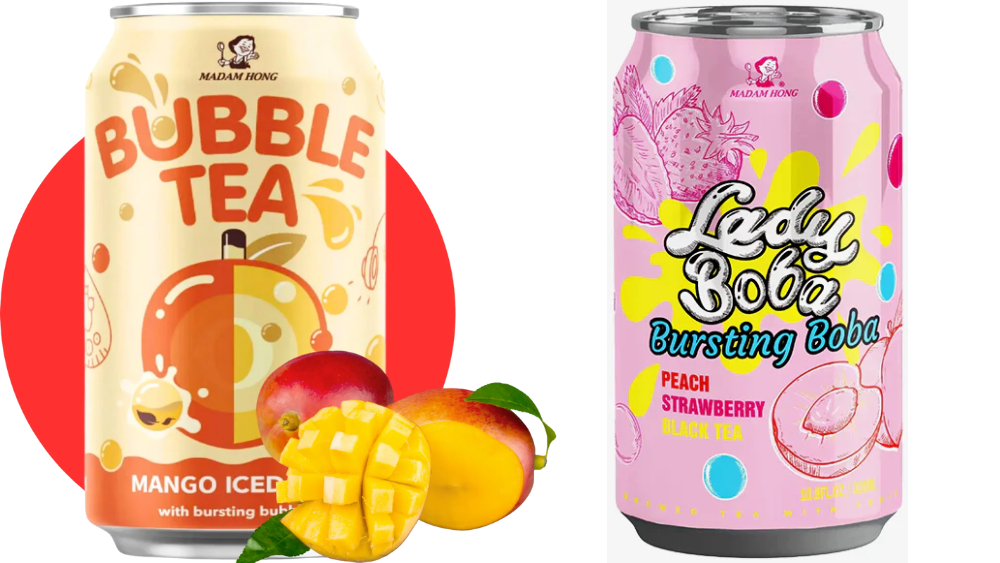 משקאות BUBBLE TEA של MADAM HONG