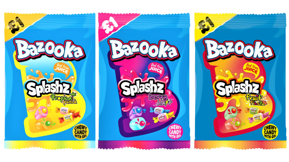 טופי במילוי נוזלי BAZOOKA Splashz