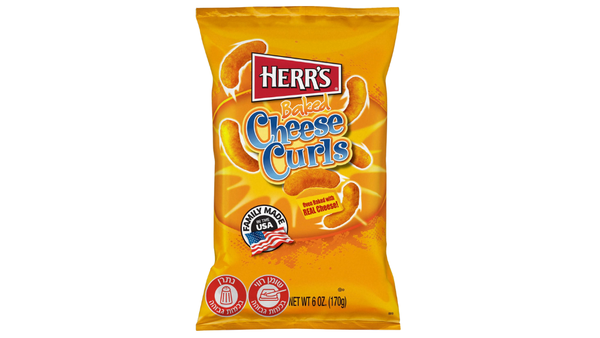 חטיף תירס אפוי בטעם גבינת צ'דר HERR'S
