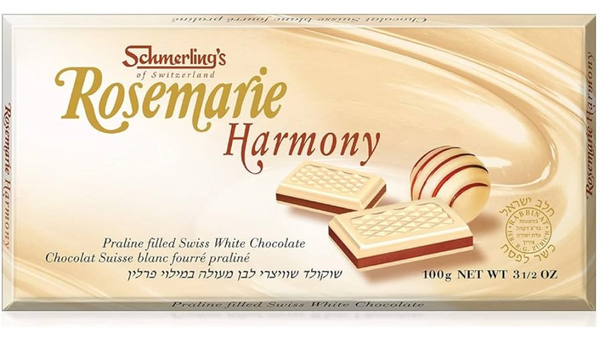 שוקולד לבן במילוי פרלין Rosemarie Harmony