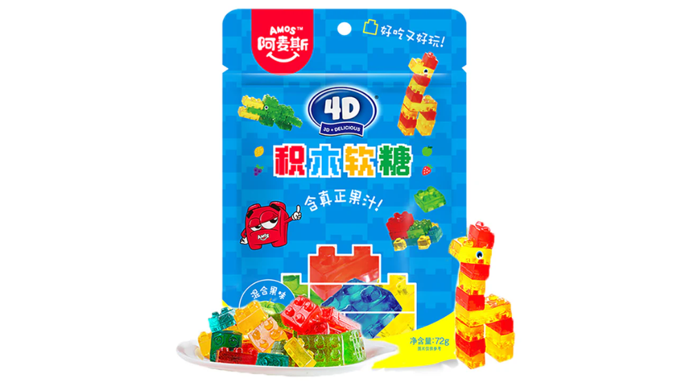 גומי לגו 4D בטעמי פירות