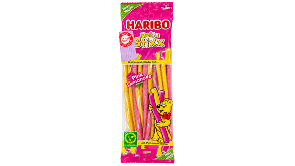 גומי צינורות HARIBO Balla Stixx לימונדה ורודה