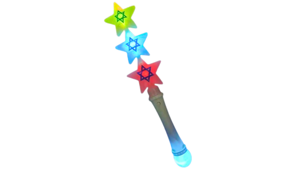 שרביט כוכבי מגן דוד עם אורות
