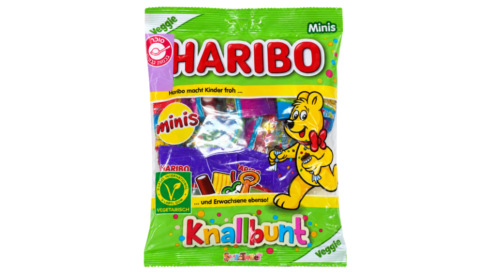 מארז מיני שקיות גומי HARIBO knallbunt