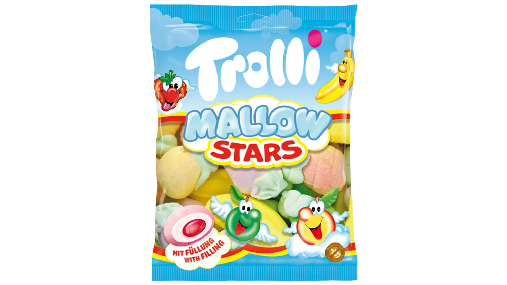 מרשמלו טרולי MALLOW STARS עם מילוי נוזלי