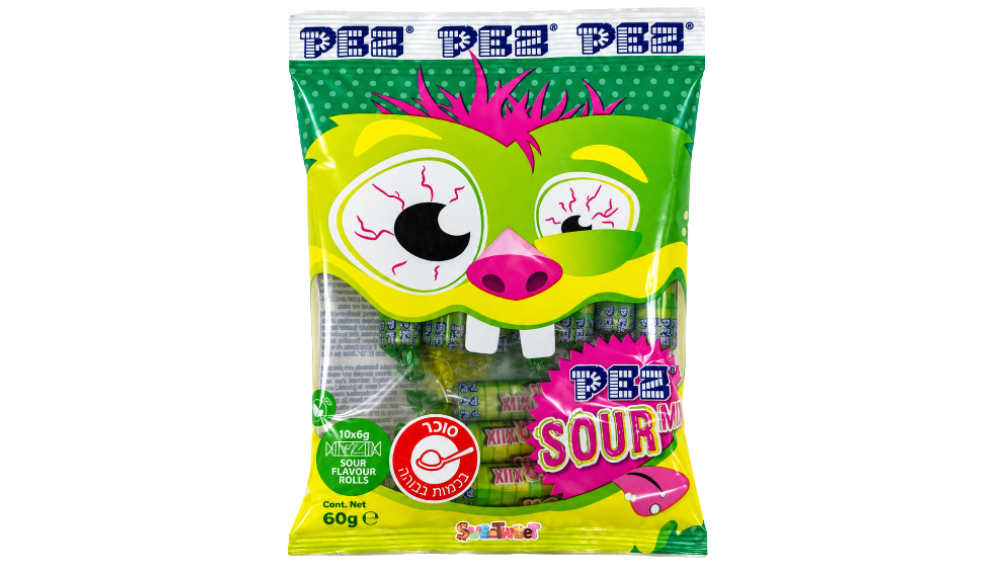 סוכריות חמוצות PEZ בטעמי פירות
